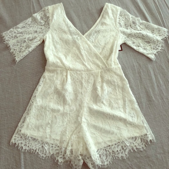 macy's white romper